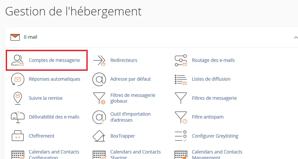 Comment modifier le mot de passe d'une adresse email ?