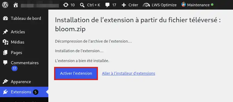 Comment installer le plugin WordPress Bloom ?