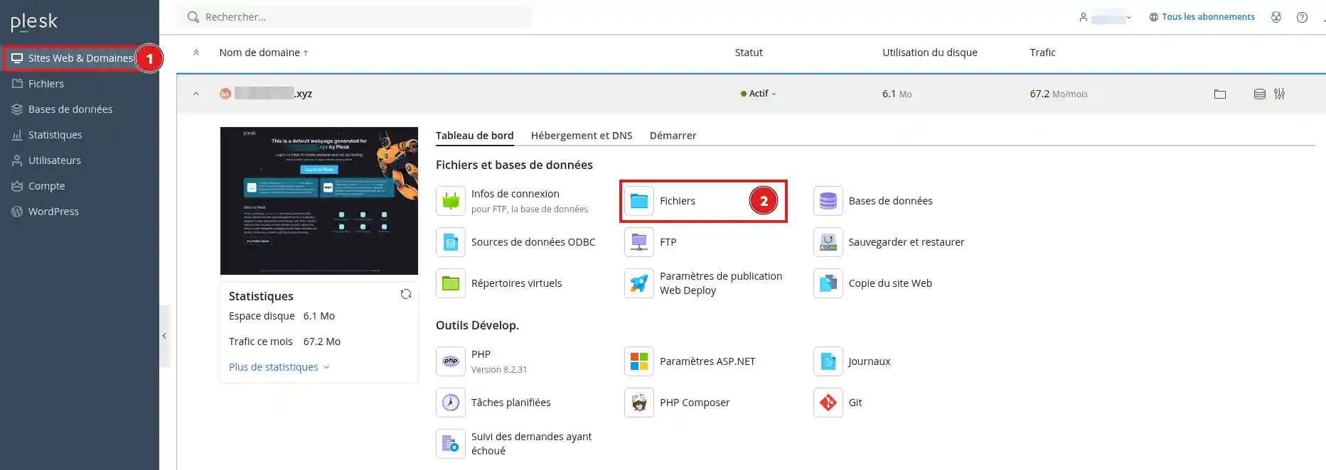 Forcer la redirection HTTPS avec le fichier web.config sur Plesk
