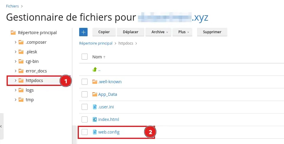 Forcer la redirection HTTPS avec le fichier web.config sur Plesk