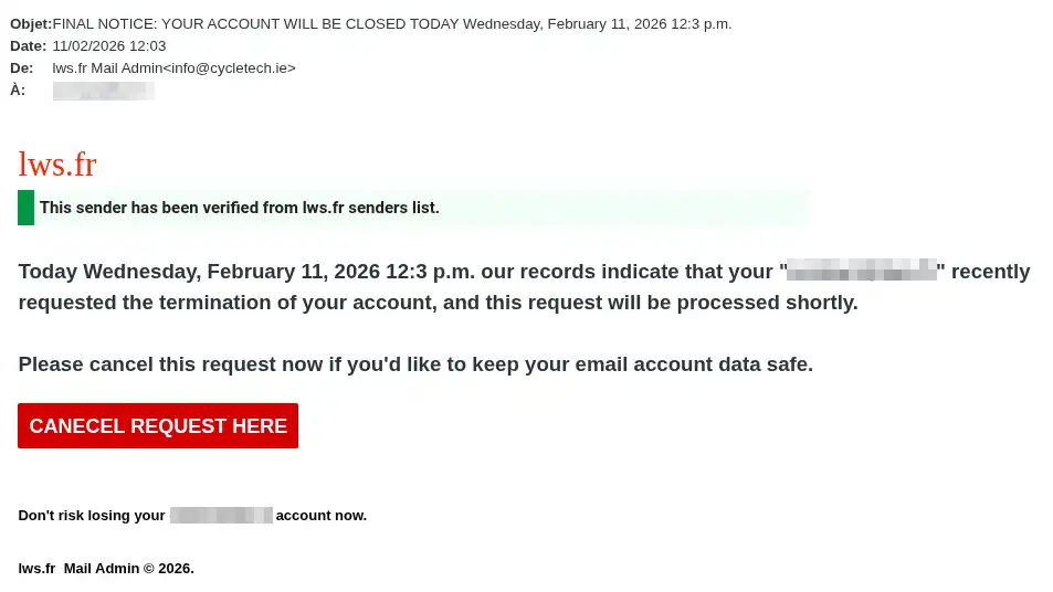False emails pretending to be LWS: how to recognise them and what to do