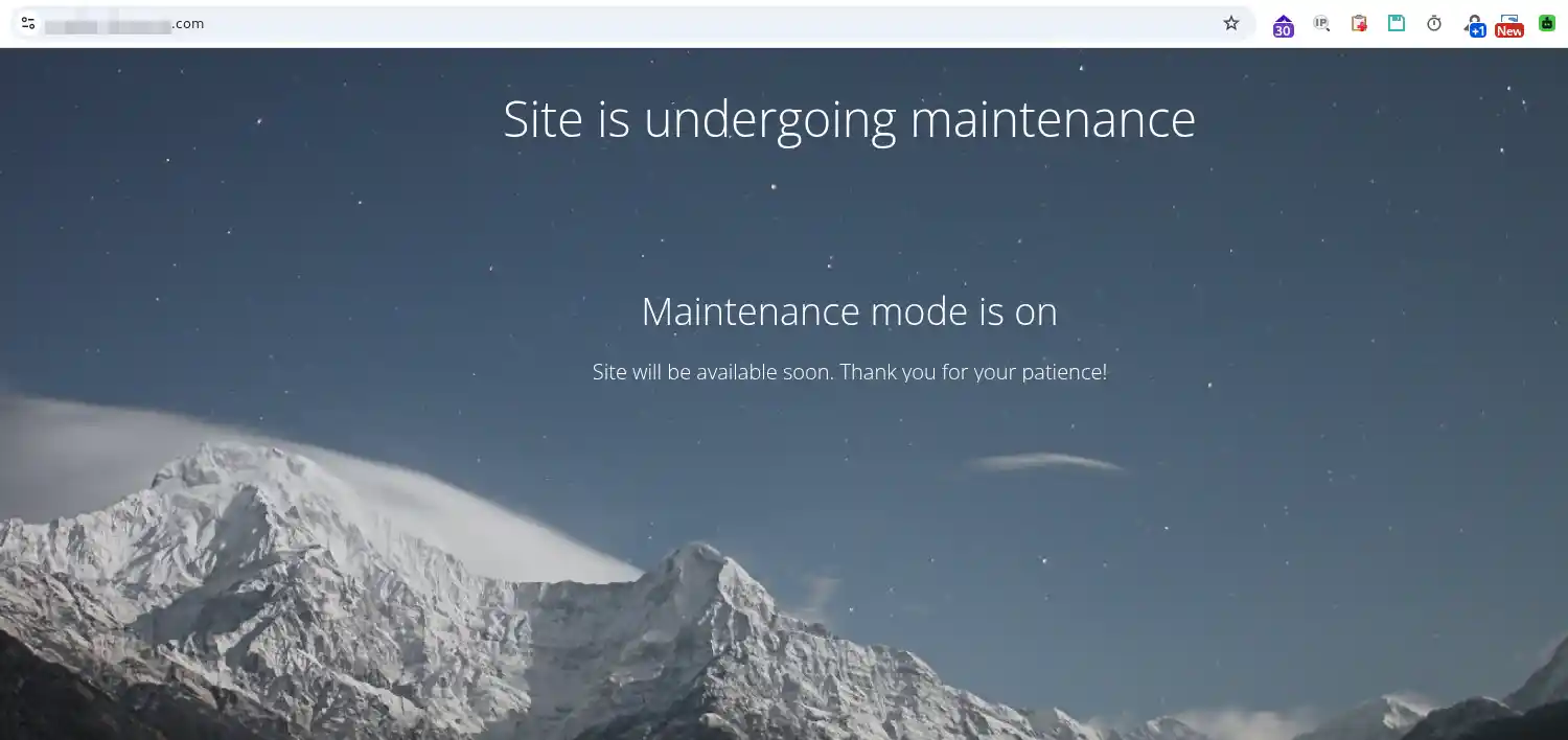 Comment placer Wordpress en mode maintenance