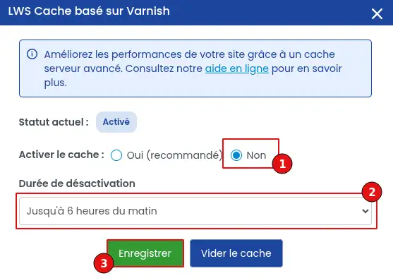 Comment utiliser les modules de cache sur LWSPanel ? 