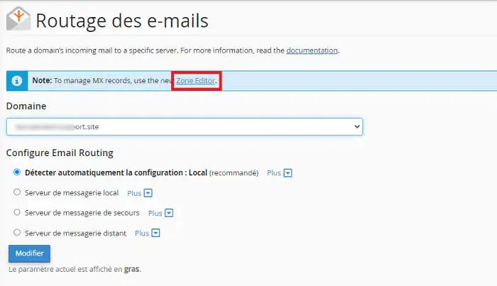 Comment utiliser l'outil Routage des e-mails disponible sur cPanel ?