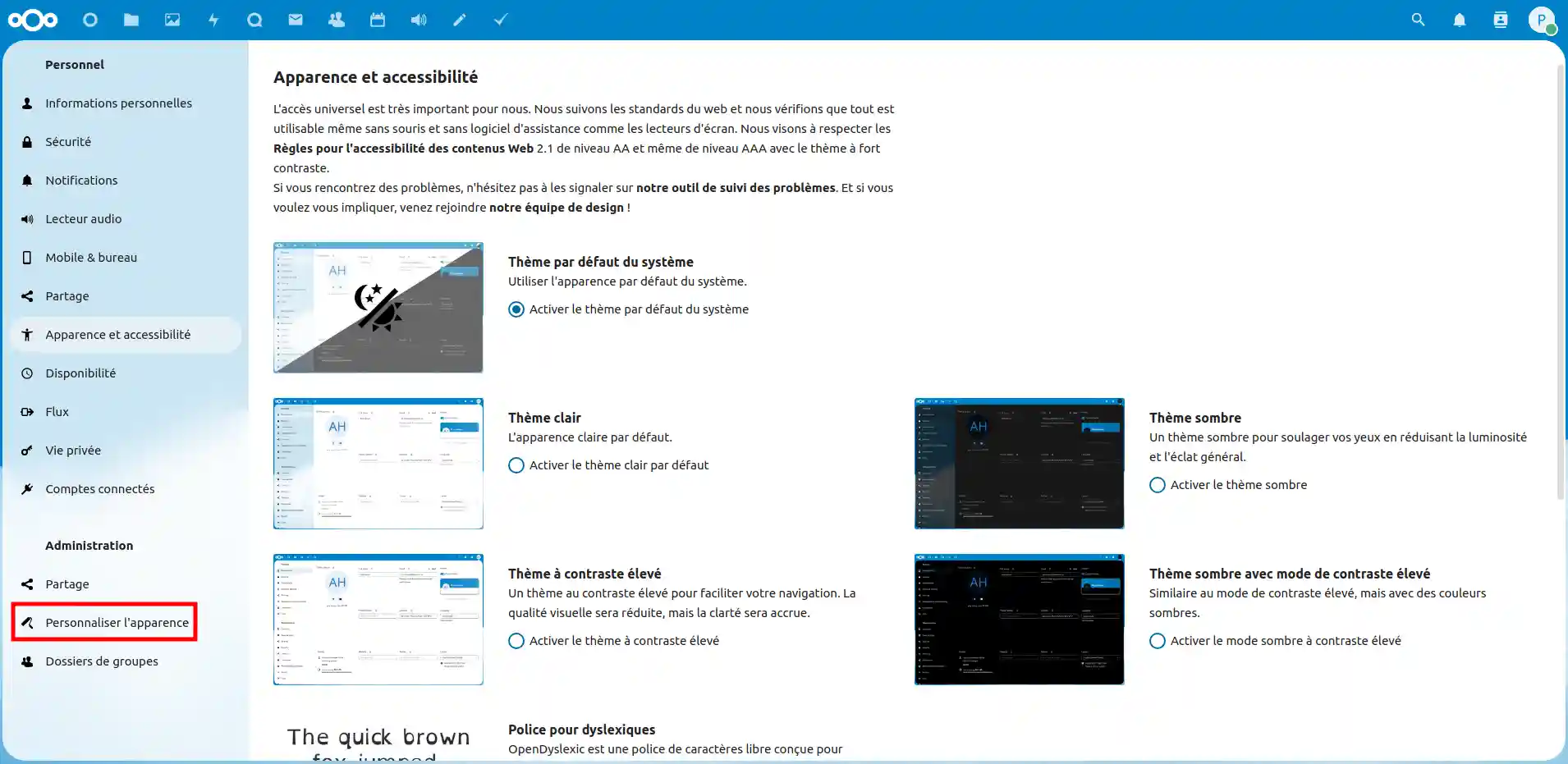 Customisez votre stockage cloud Nextcloud : votre logo, votre fond d'écran,