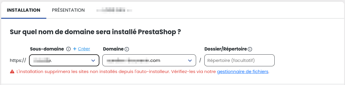 Comment installer Prestashop avec l'auto-installer LWS ?