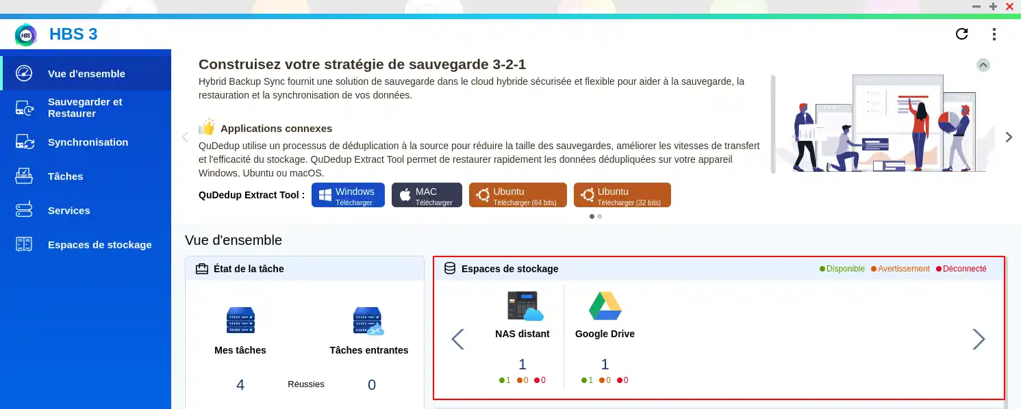 Como faço o backup do meu Qnap NAS na Nuvem LWS com WebDav?