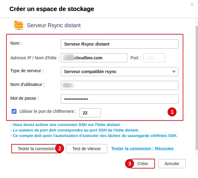 How do I back up my Qnap NAS to the LWS Cloud using Rsync?