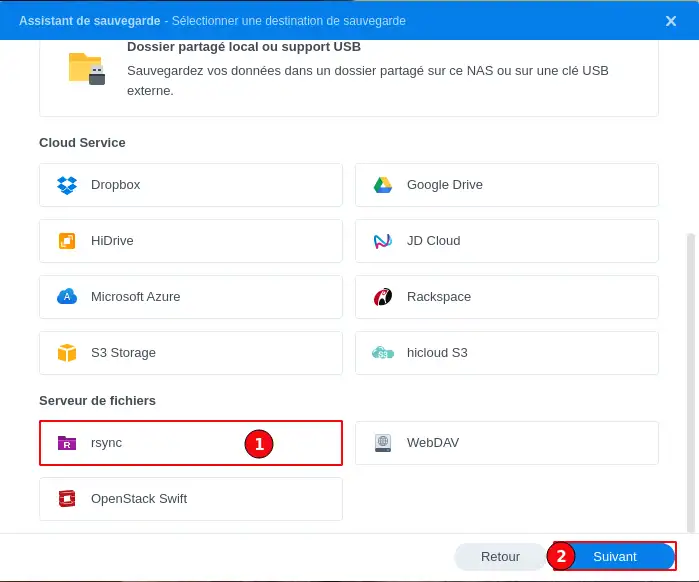 Come posso eseguire il backup del mio Synology NAS su LWS Cloud con Rsync?