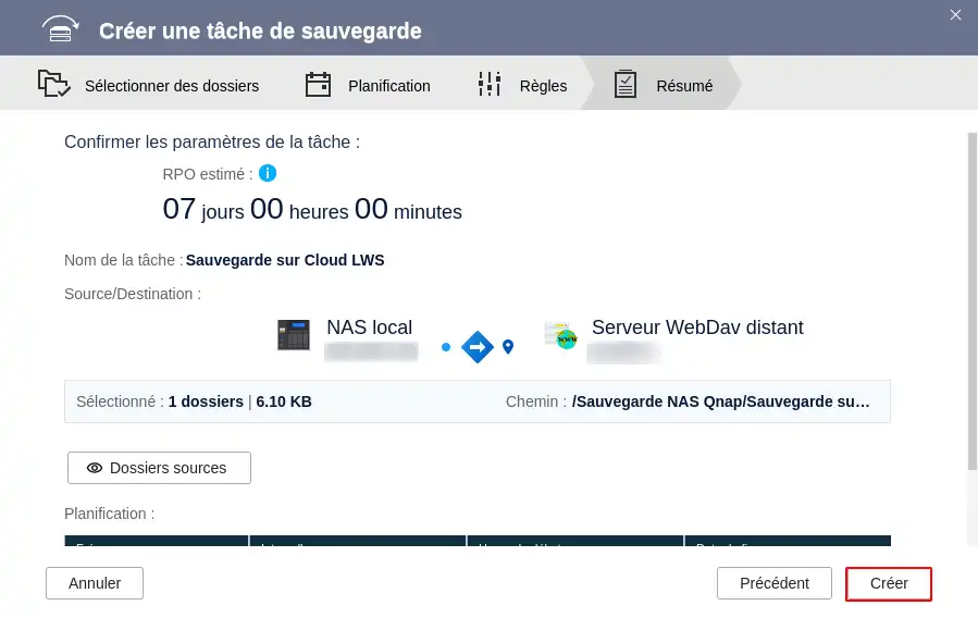 Comment sauvegarder son NAS Qnap sur le Cloud LWS avec WebDav ?