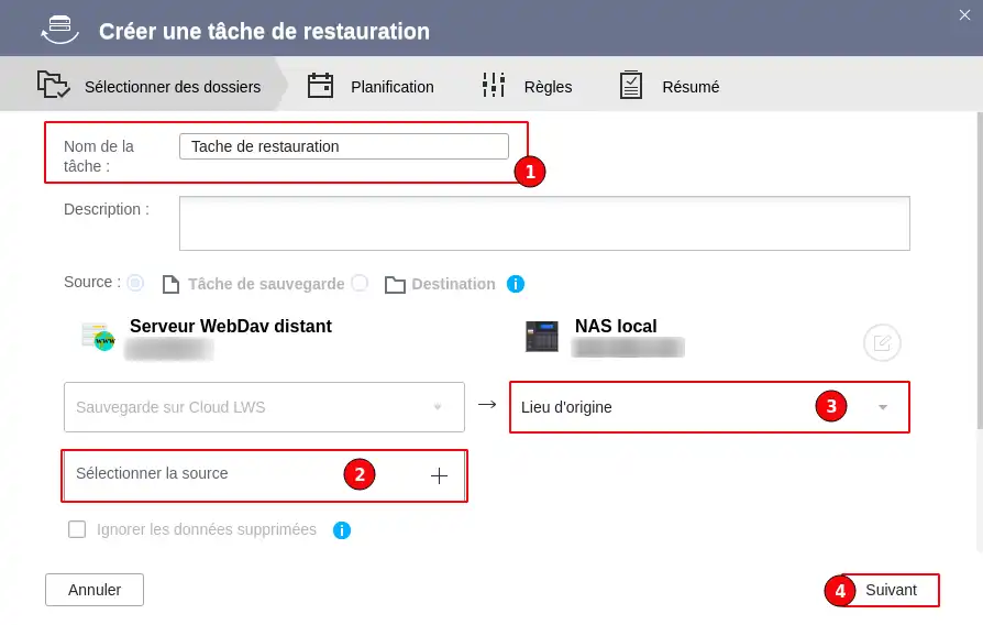 Wie kann ich mein Qnap NAS mit WebDav in der LWS-Cloud sichern?