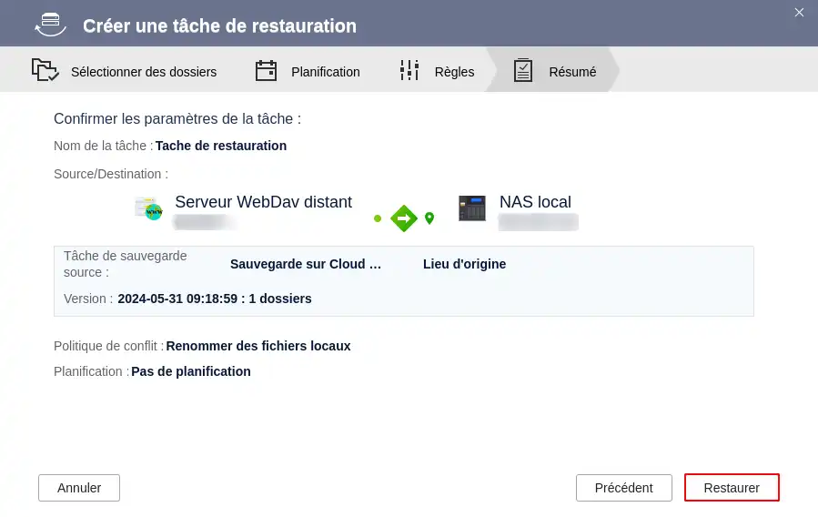 ¿Cómo hago una copia de seguridad de mi NAS Qnap en la nube LWS con WebDav?