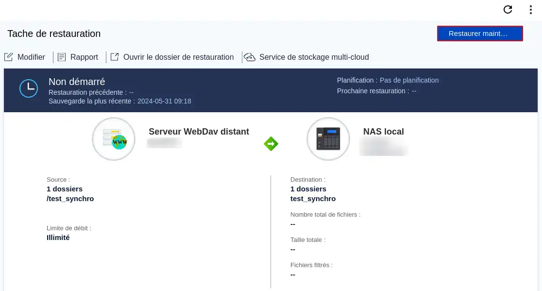 How do I back up my Qnap NAS on the LWS Cloud with WebDav?