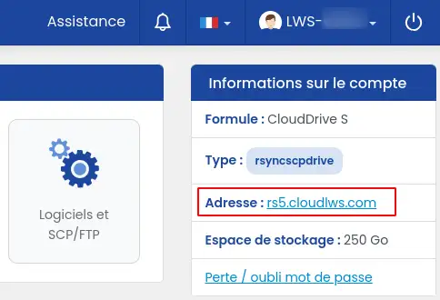 How can I back up my Synology NAS on the LWS Cloud with WebDAV?