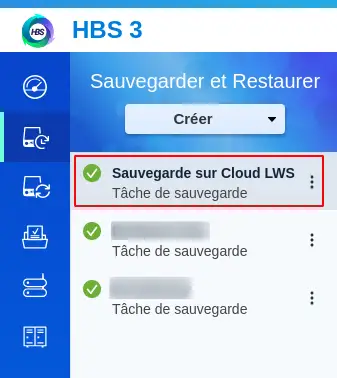 How do I back up my Qnap NAS on the LWS Cloud with WebDav?