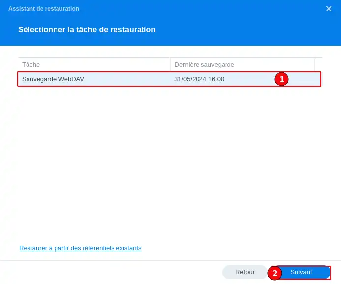 Como posso efetuar uma cópia de segurança do meu Synology NAS na Nuvem LWS com WebDAV?