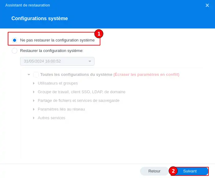 How can I back up my Synology NAS on the LWS Cloud with WebDAV?