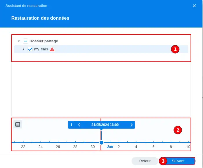 How can I back up my Synology NAS on the LWS Cloud with WebDAV?