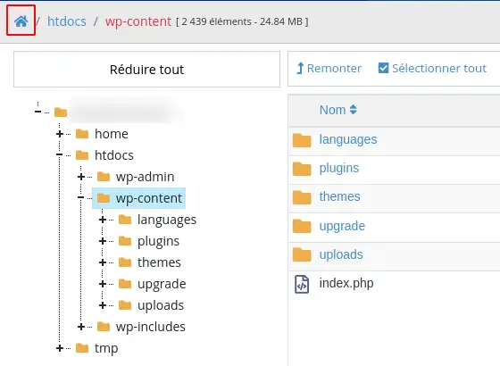 Como é que navego no Gestor de Ficheiros do Painel LWS?