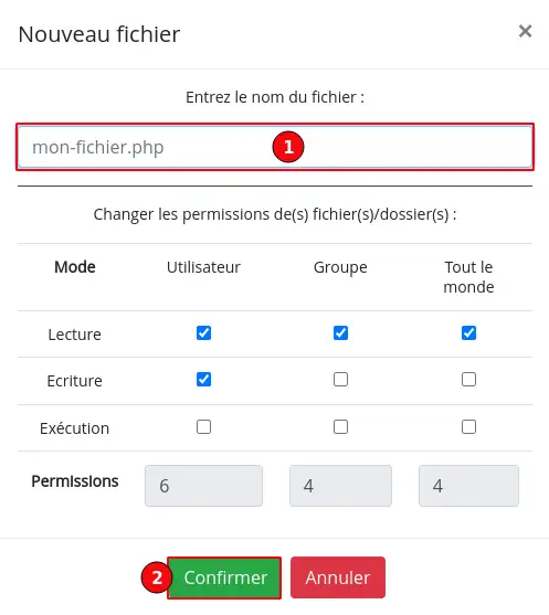 How do I create a file or folder in the File Manager?