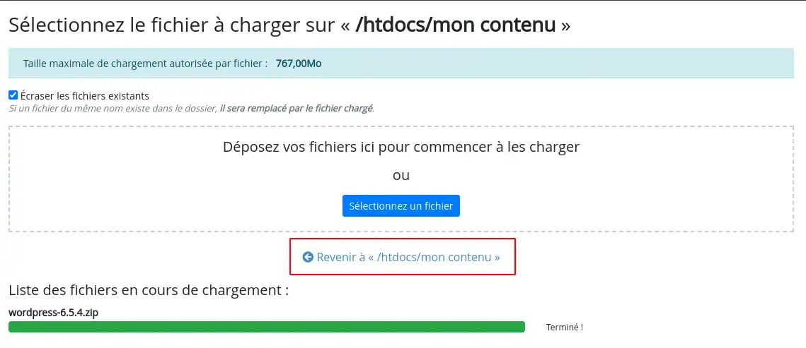 Comment charger ou télécharger des fichiers avec le Gestionnaire de Fichiers ?