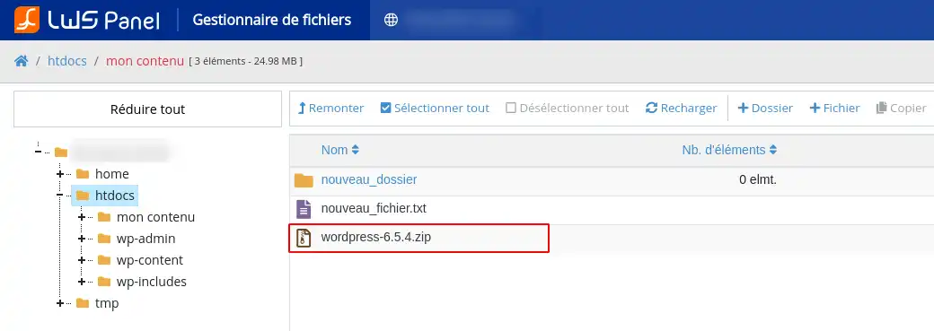 Comment charger ou télécharger des fichiers avec le Gestionnaire de Fichiers ?