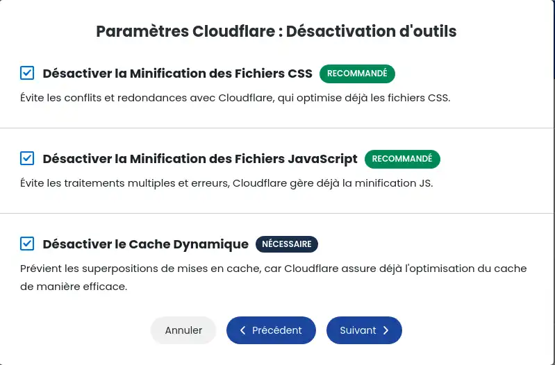 Habilitar la integración de Cloudflare en WordPress con LWS Optimize