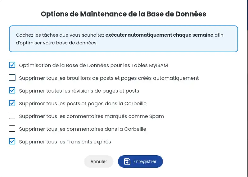 Otimização e manutenção da base de dados do seu sítio WordPress