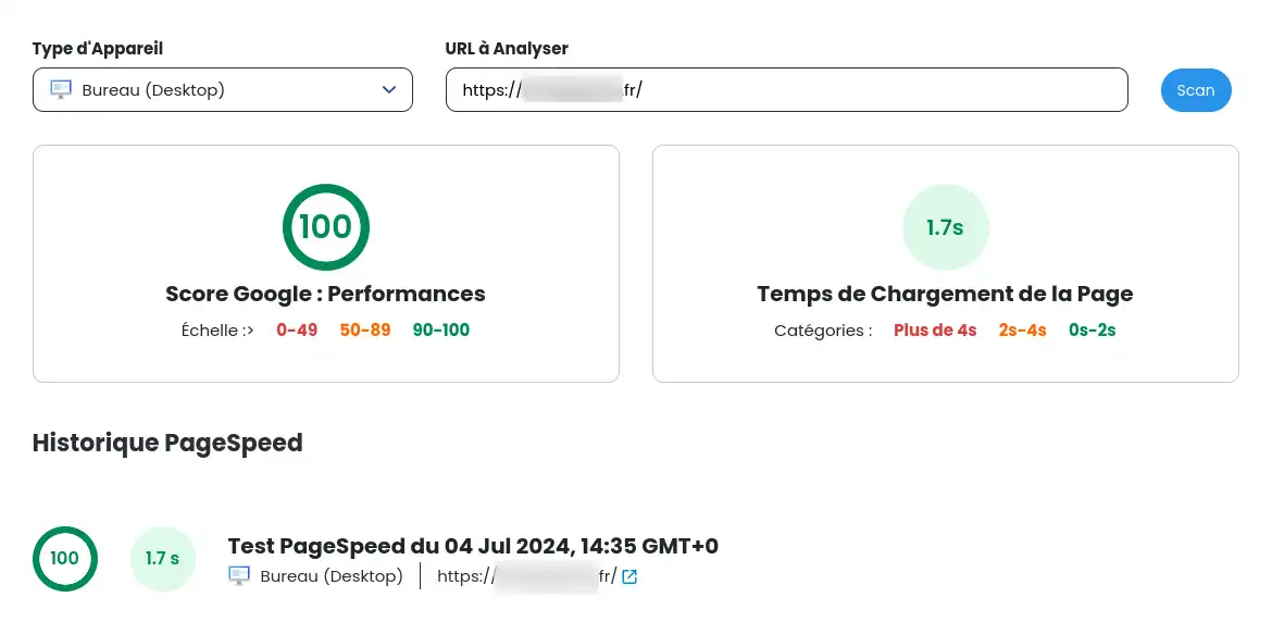 How can I analyse the speed of my WordPress site with WP Manager?