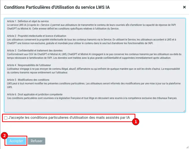 Comment rédiger et répondre à ses e-mails avec l'assistance IA LWS