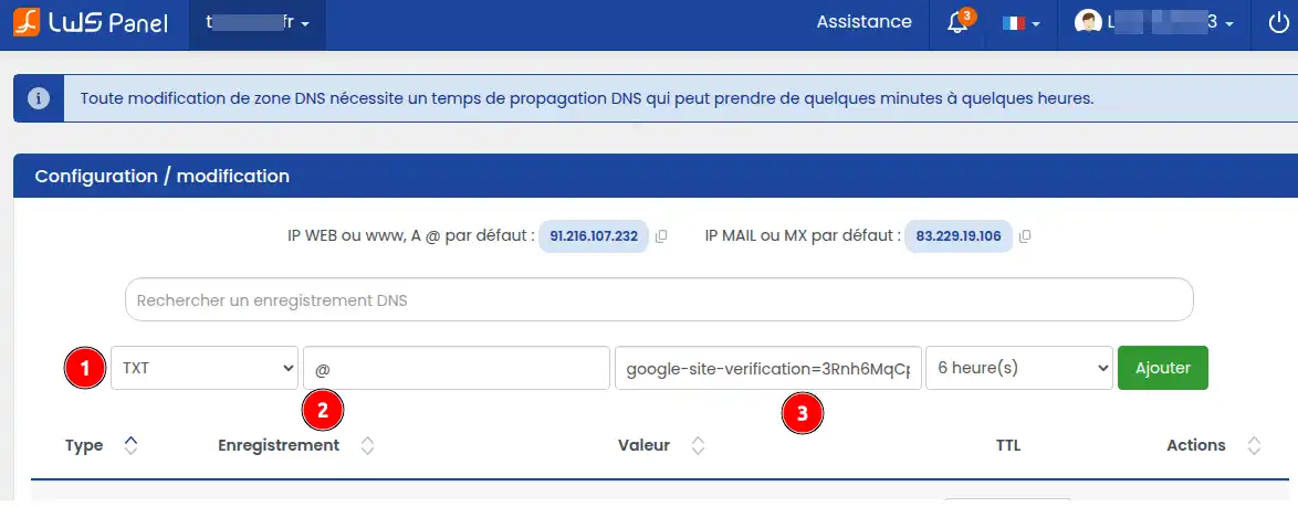 Comment lier mon nom de domaine à Google sites