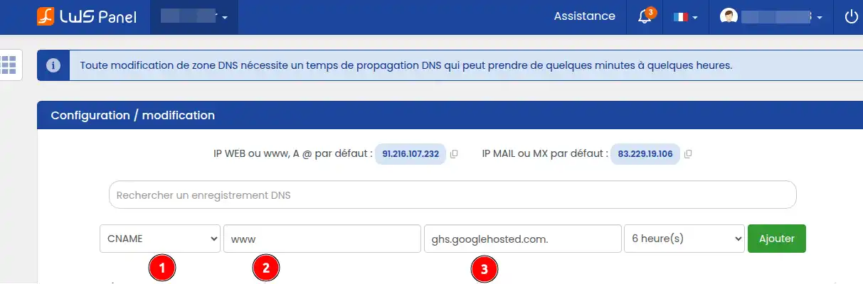 Comment lier mon nom de domaine à Google sites