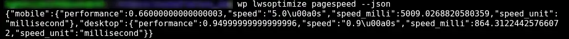 How can I use WP-CLI to control LWSOptimize?
