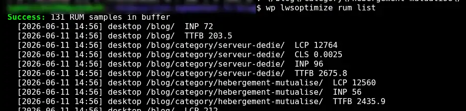 Comment utiliser le WP-CLI pour contr&ocirc;ler LWSOptimize ?