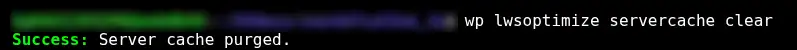 How can I use WP-CLI to control LWSOptimize?