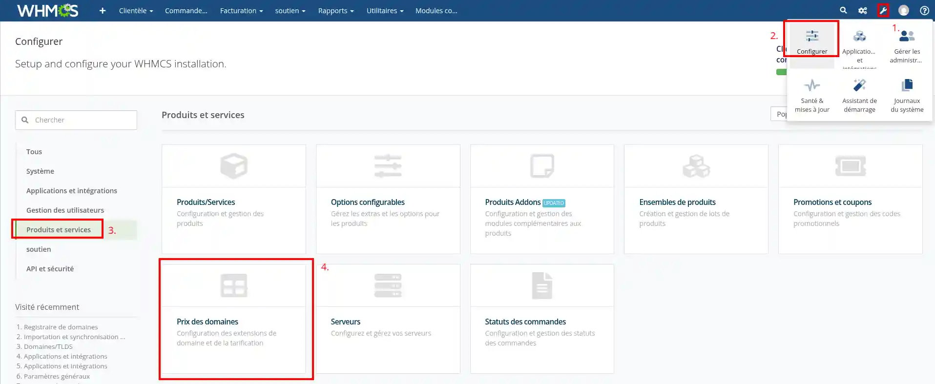 Comment lier l'API LWS à son service WHMCS ?