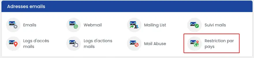 Wie kann ich den Zugriff für meine E-Mail-Adresse nach Land einschränken?