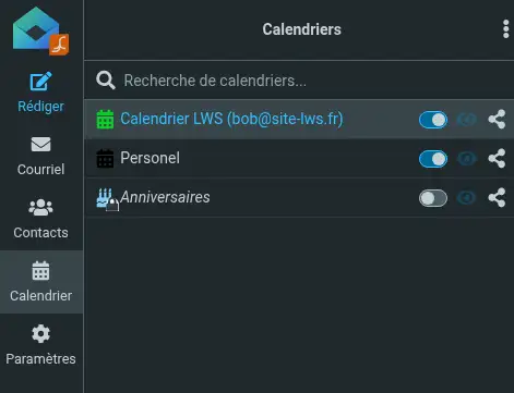 Comment partager un calendrier sur son domaine avec Roundcube ?