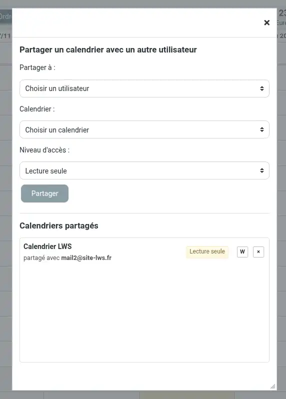 Comment partager un calendrier sur son domaine avec Roundcube ?