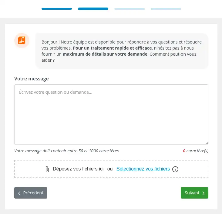 Contacter le support commercial via l'espace client LWS