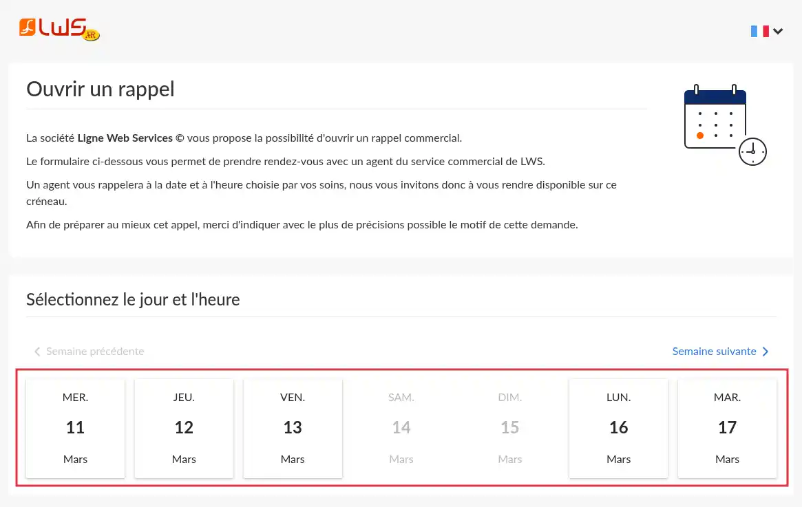 Comment contacter l'assistance technique de LWS ?