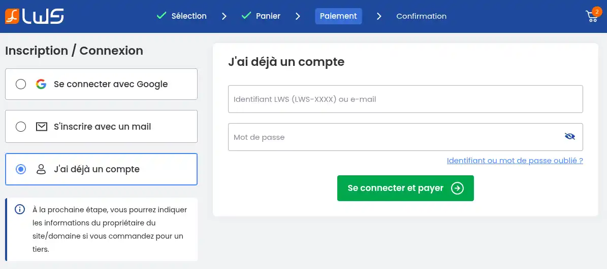 Click to display the original image Wie bestelle ich ein LWS Linux Webhosting?