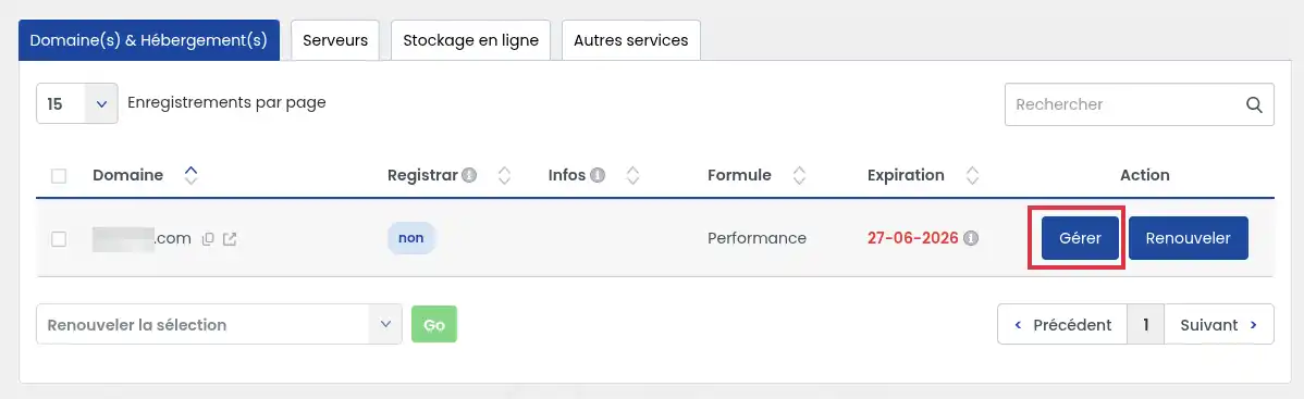 Comment renouveler uniquement votre nom de domaine sans l&rsquo;h&eacute;bergement web ?