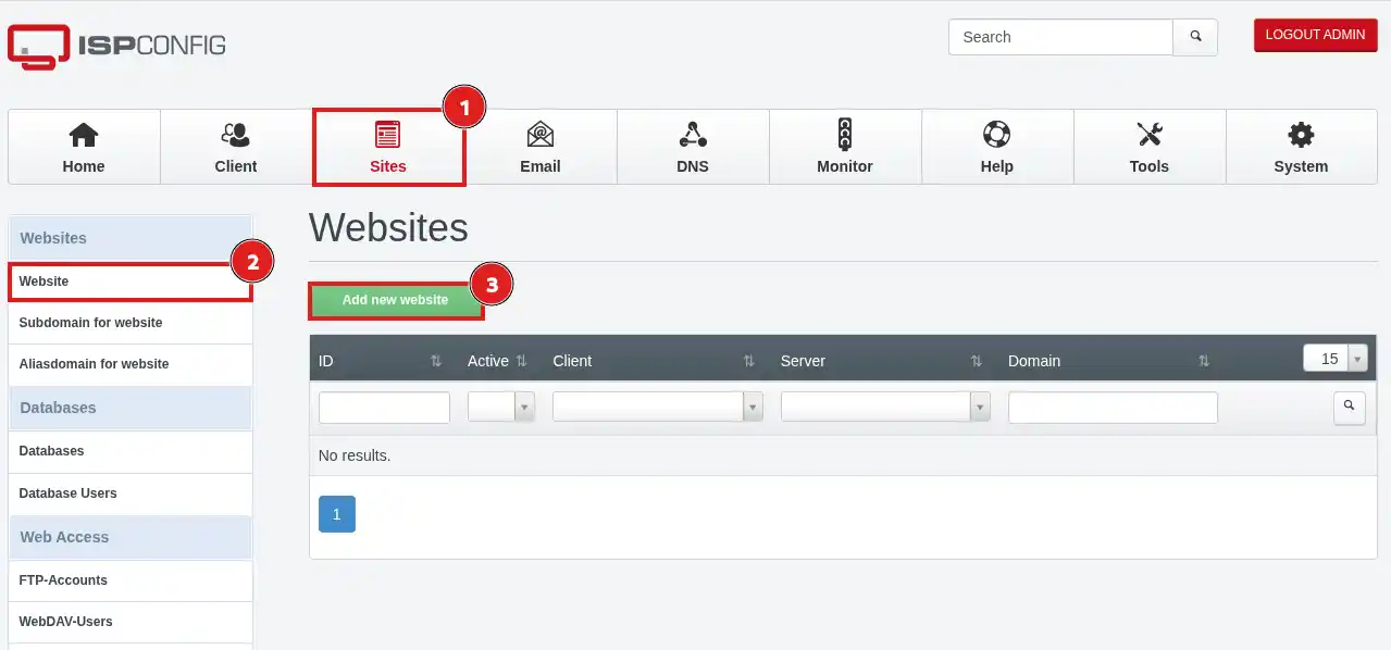 Associer et configurer un nom de domaine sur un VPS ISPConfig