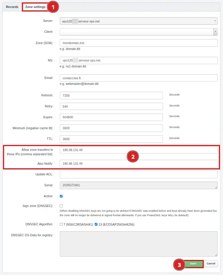 Associer et configurer un nom de domaine sur un VPS ISPConfig