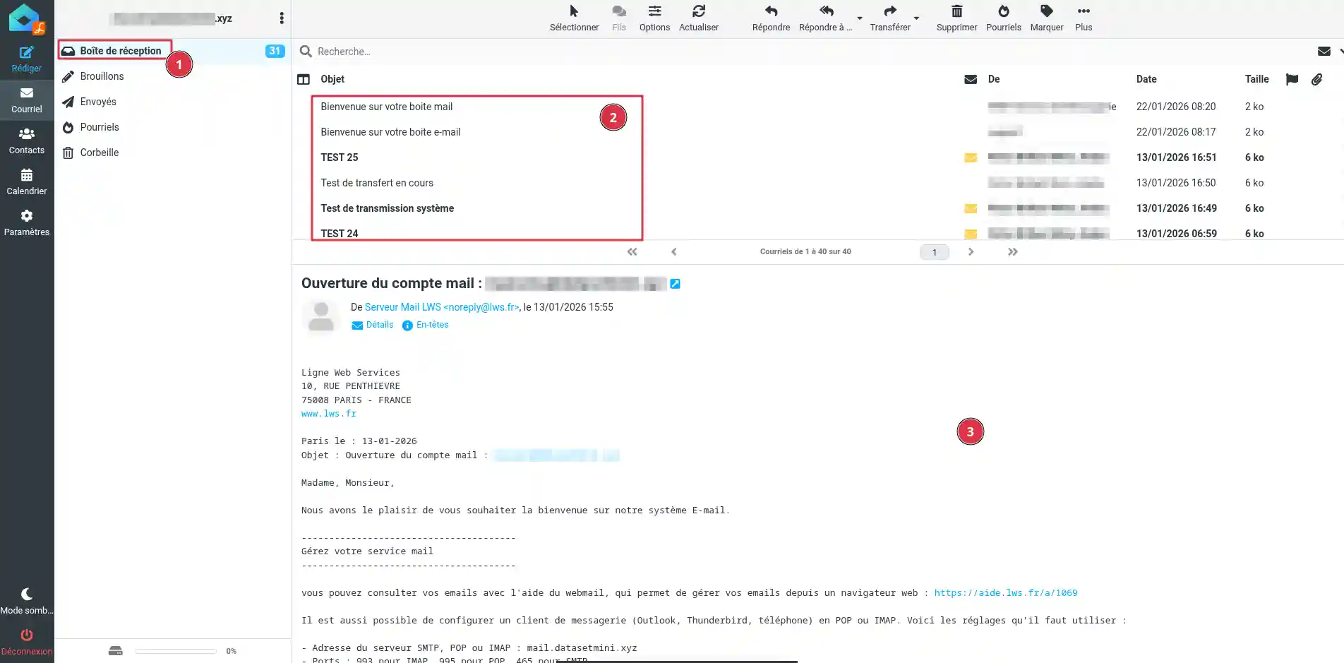 Utiliser le webmail roundcube pour g&eacute;rer son adresse email facilement