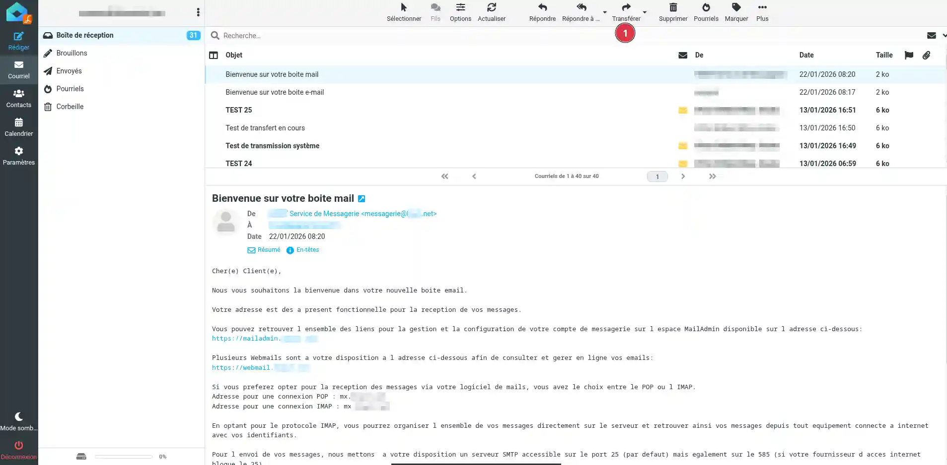 Utiliser le webmail roundcube pour g&eacute;rer son adresse email facilement