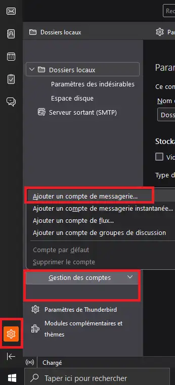 Comment configurer Thunderbird ?