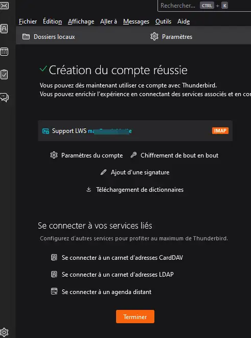 Comment configurer Thunderbird ?