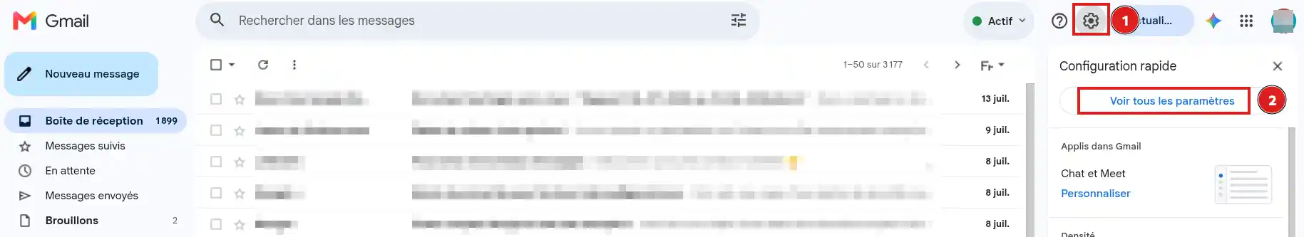 Click to display the original image Jak přijímat e-maily ze své adresy LWS v Gmailu?